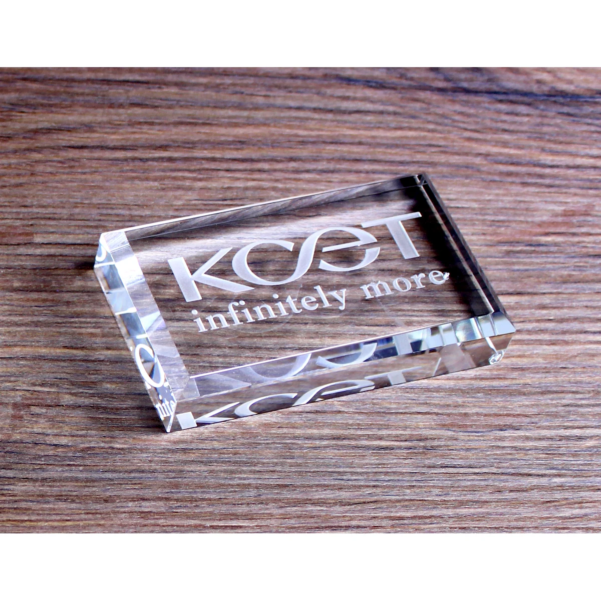 Card Crystal Paperweight (4"x2"x") 1