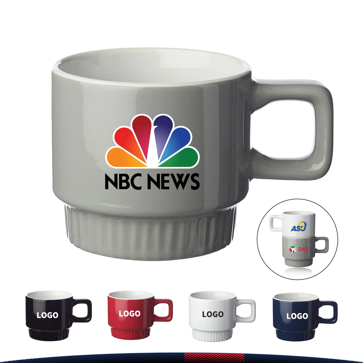 10oz CeraSip Stack Ceramic Mug 1