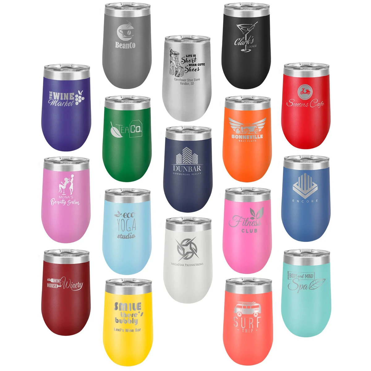 Polar Camel 16 Oz. Vacuum Insulated Stemless Tumbler With Lid 1