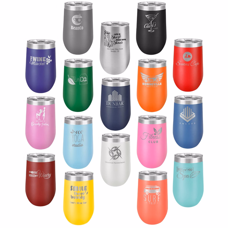 Polar Camel 16 Oz. Vacuum Insulated Stemless Tumbler With Lid