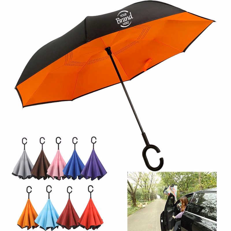 Windproof Reverse Folding Umbrella