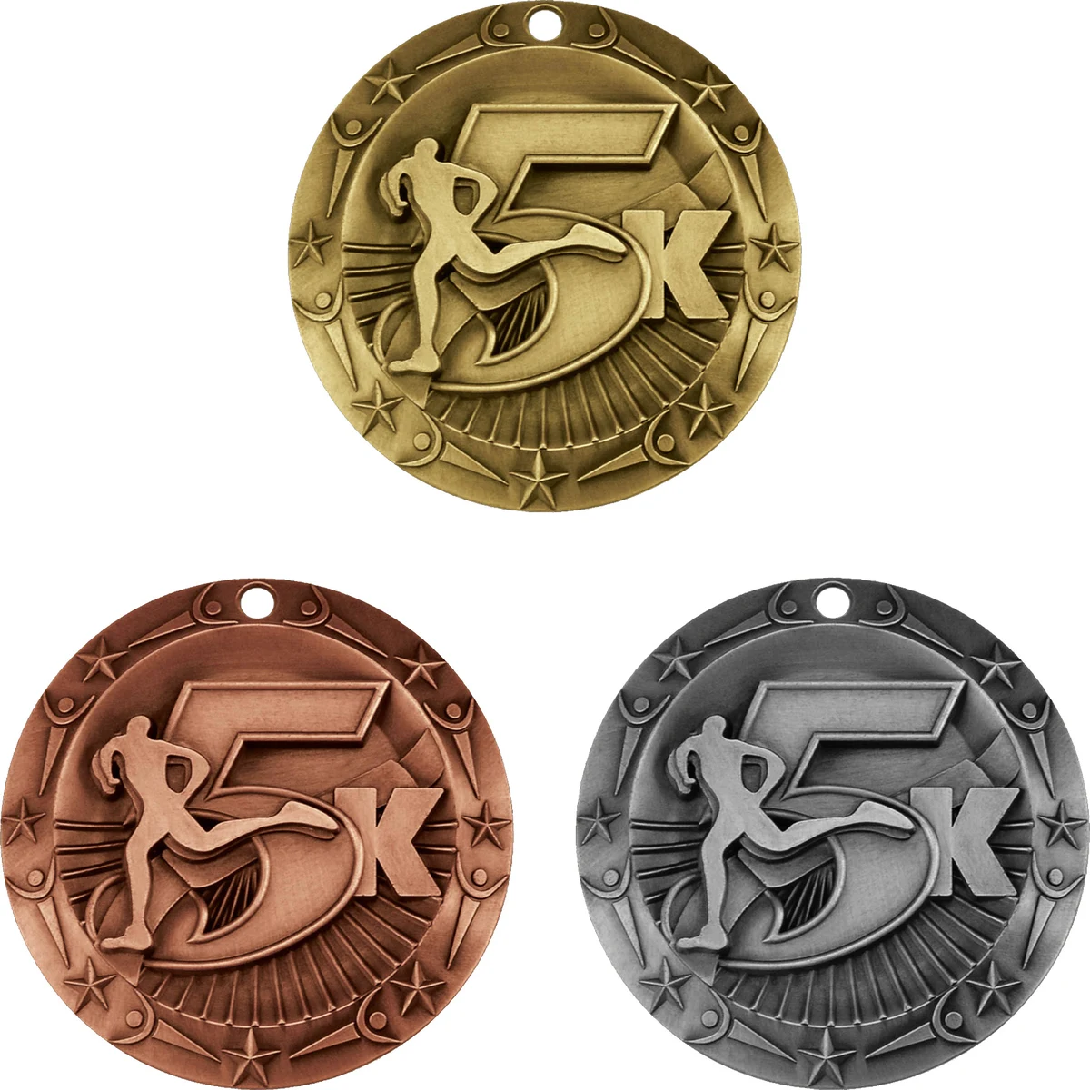 Stock World Class Sports & Academic Medals: 5k 1