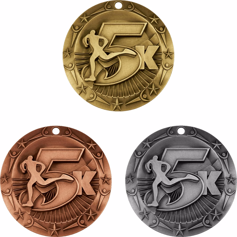 Stock World Class Sports & Academic Medals: 5k