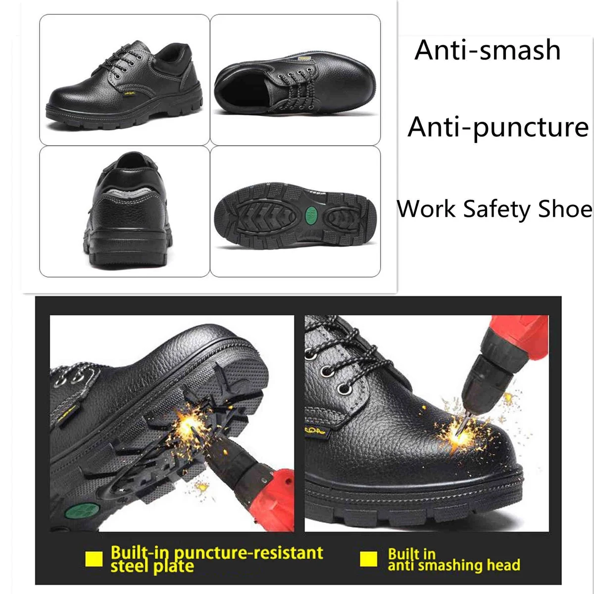 Steel Toe Anti Smash&puncture Oil Resistant Work Safety Shoe 1