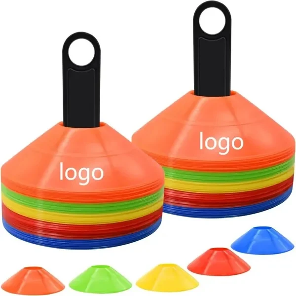 Custom Plastic Training Disc Cones — High-Visibility Sports & Agility Marker Set 1