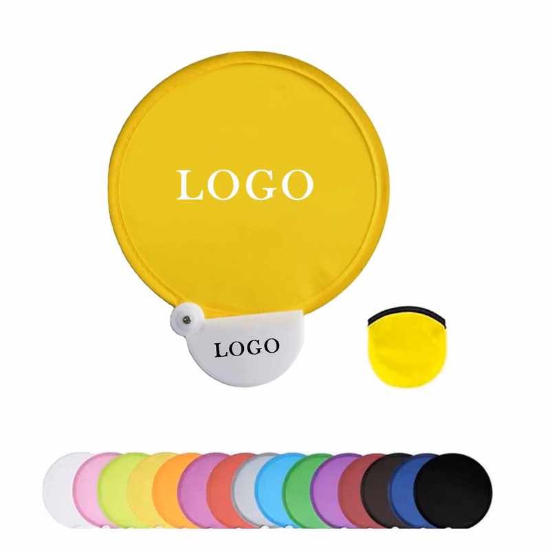 Custom Printed Folding Hand Fan with Pouch