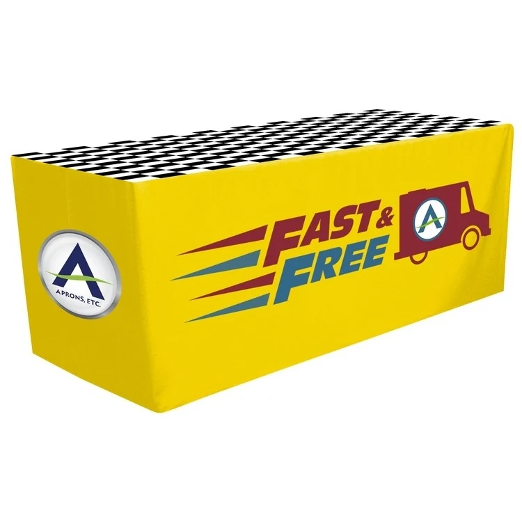 4' Overall, Box Fitted Dye Sublimation Custom ColorImprint Table Cover 1