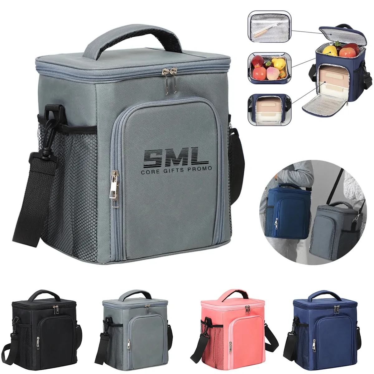 Portable Double Insulated Cooler Picnic Bag 1