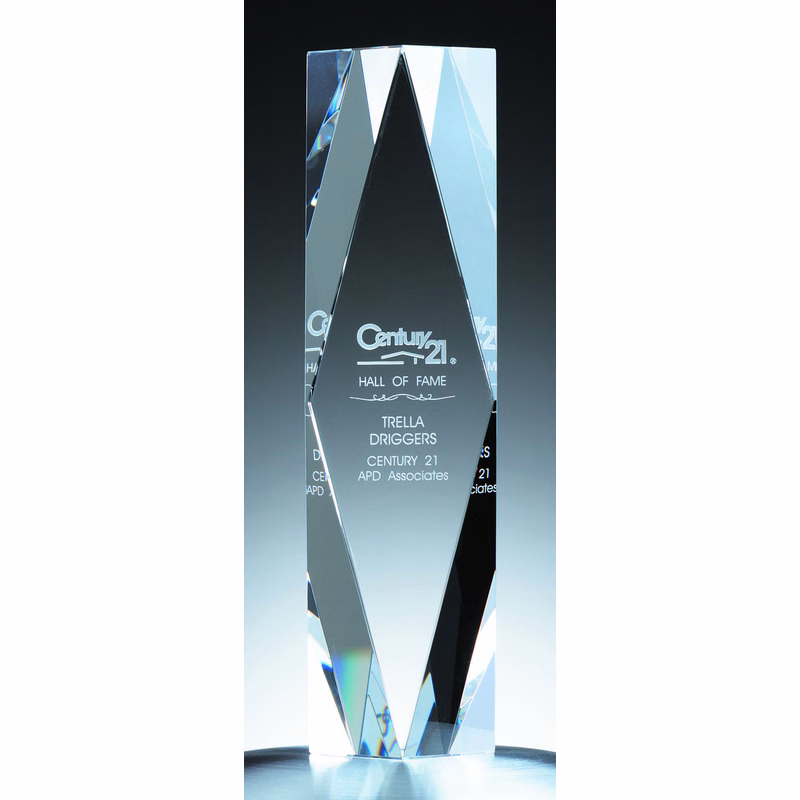 10" Crystal Prestige Tower Award