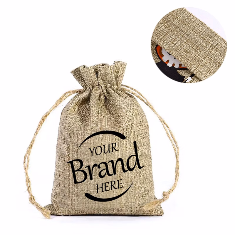 Halloween Burlap Drawstring Gift Bags