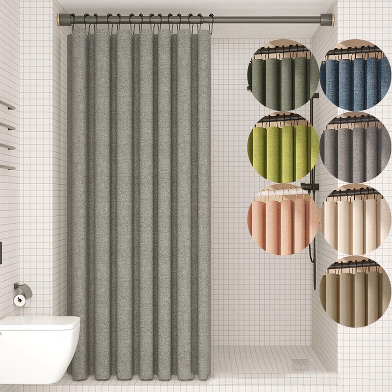 Linen Textured Shower Curtain