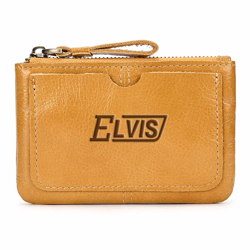 Genuine Leather Zippered Wallet
