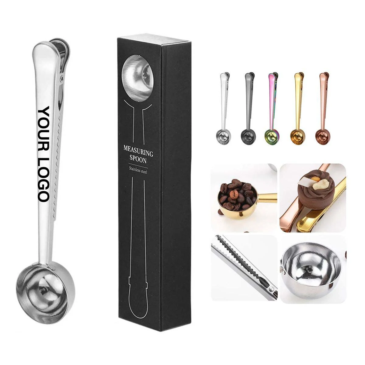 2 in 1 Coffee Scoop and Bag Sealing Clip 1
