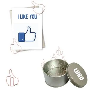 Thumb Shaped Paper Clips In Tin Box 1