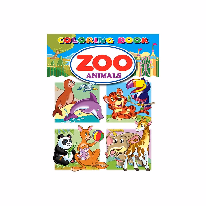 Zoo Coloring Books - 64 Pages 8" x 10.5"