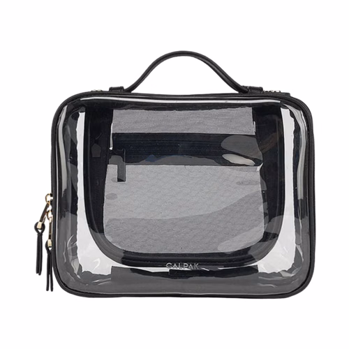 CALPAK Medium Clear Cosmetics Case - Black