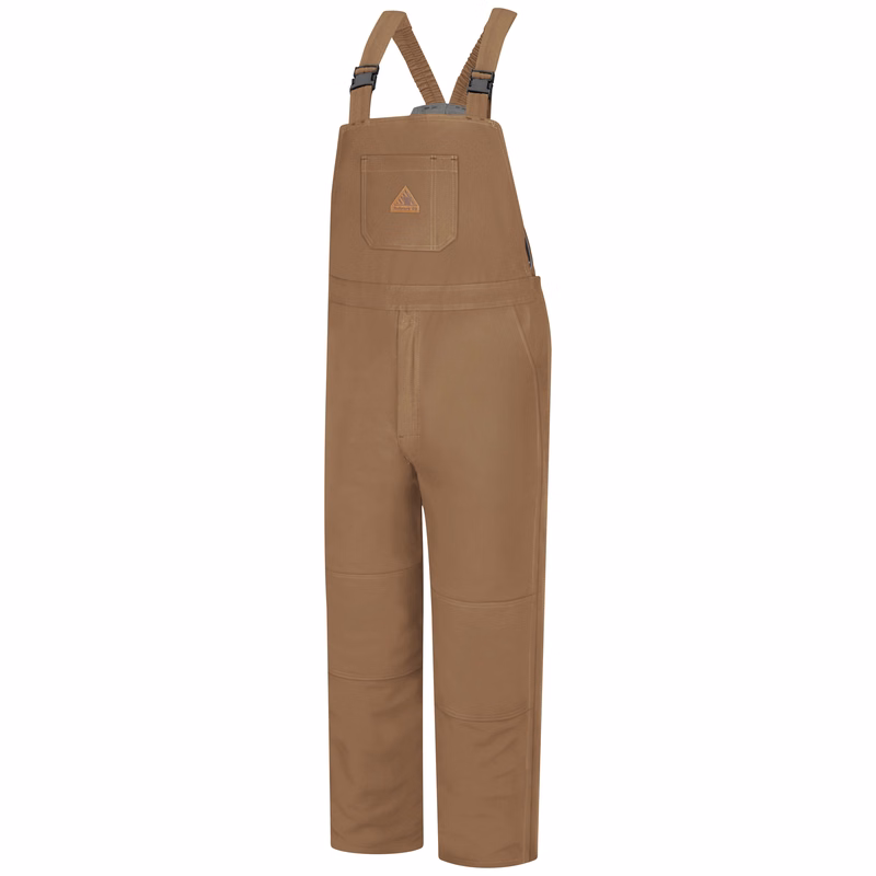 Bulwark® Men's Heavyweight Excel FR® ComforTouch® Deluxe Insulated Brown Duck Bib Overall