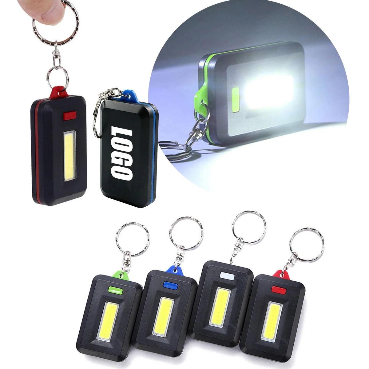 COB Light Mini Flashlight Keychain 1