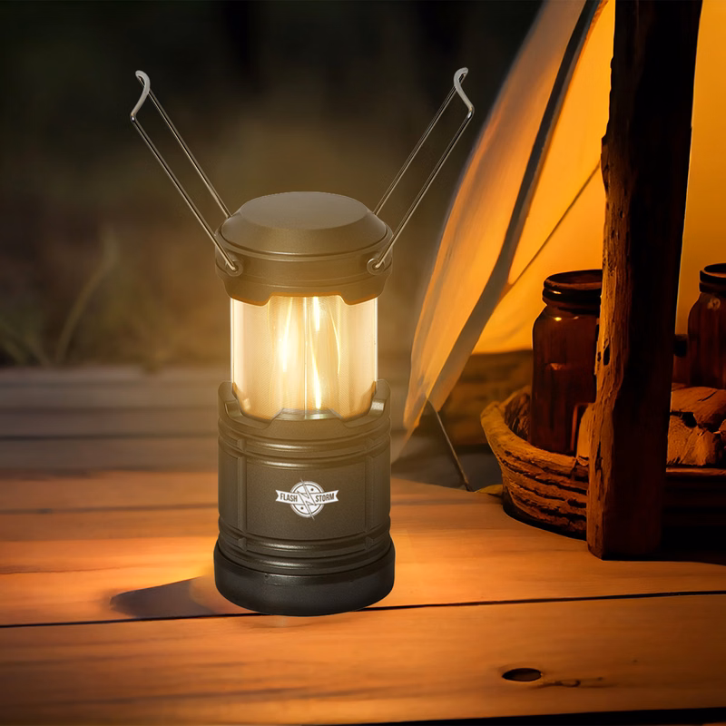 Lumens 2-in-1 Pop Up LED Flame Lantern