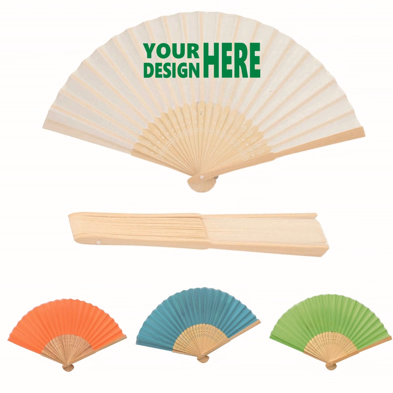 Fabric Bamboo Folding Hand Fan