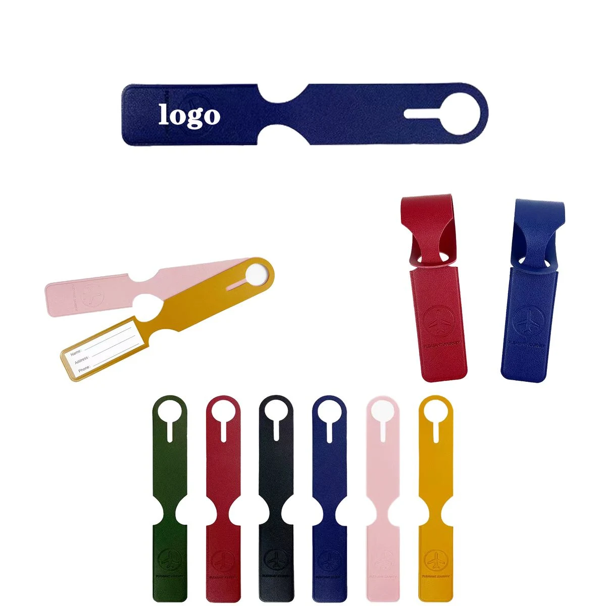 Long Foldable PVC Baggage ID Tag 1