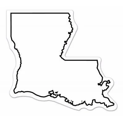 Louisiana State Shape Magnet - Full Color 1
