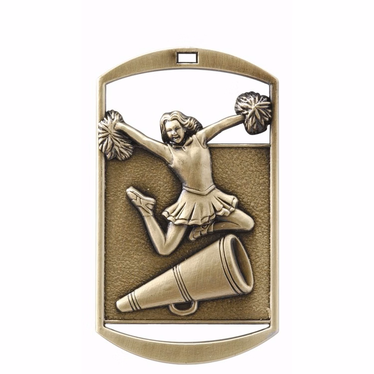 Cheer DT Series Medal, 2" tall