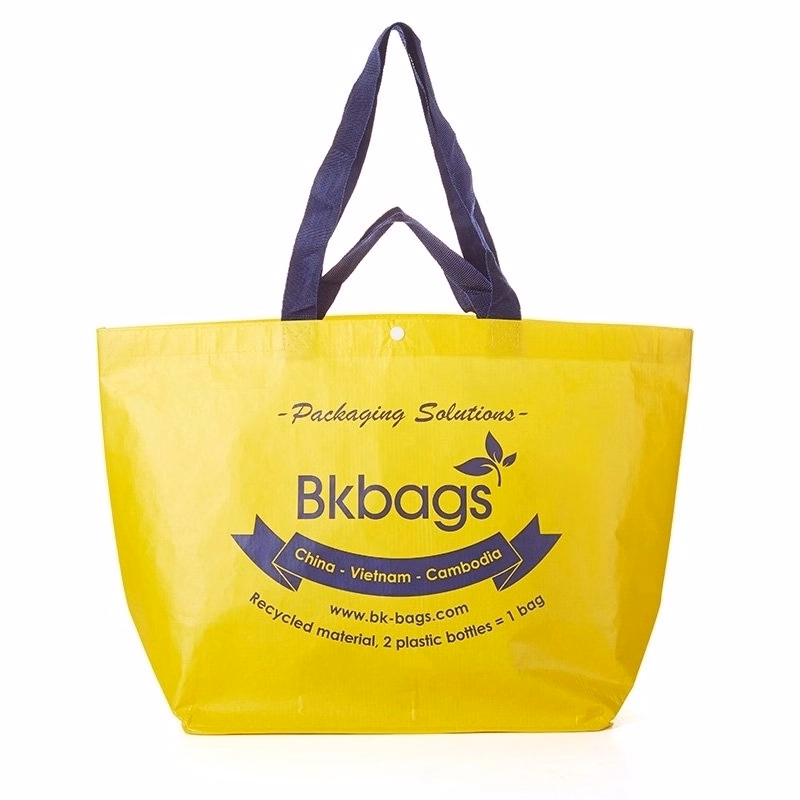 Full Color Laminated RPET Boat Tote Bag - 16.5" x 12.6" x 6"