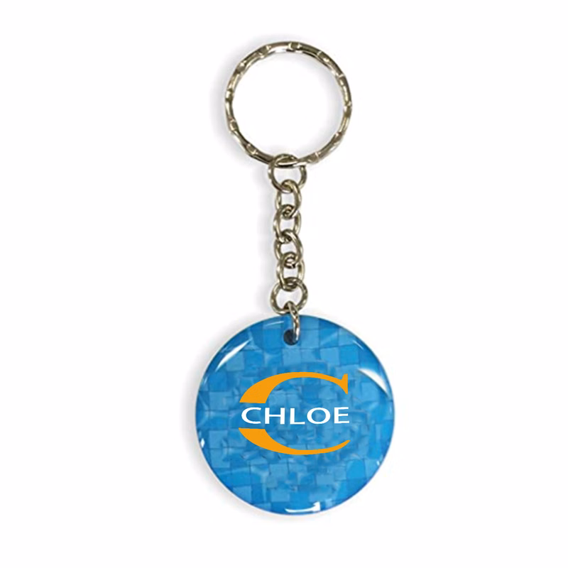 Stainless Steel Rainbow Fish Scale Keychain For Bags