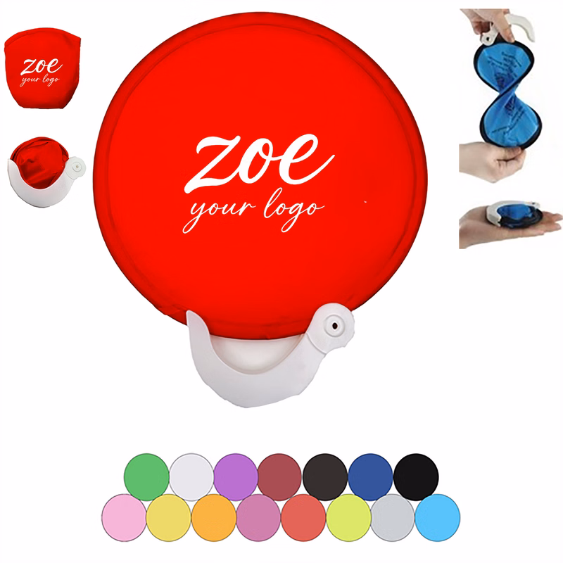Collapsible Circular Personal Fan With Plastic Grip For Gatherings