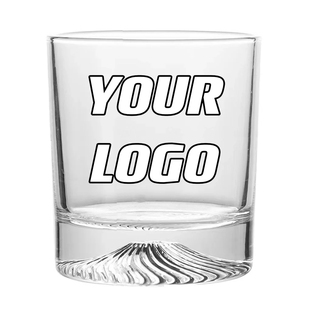 8.8 oz Unique Bottom Design Wine Glass Whiskey Cups 1