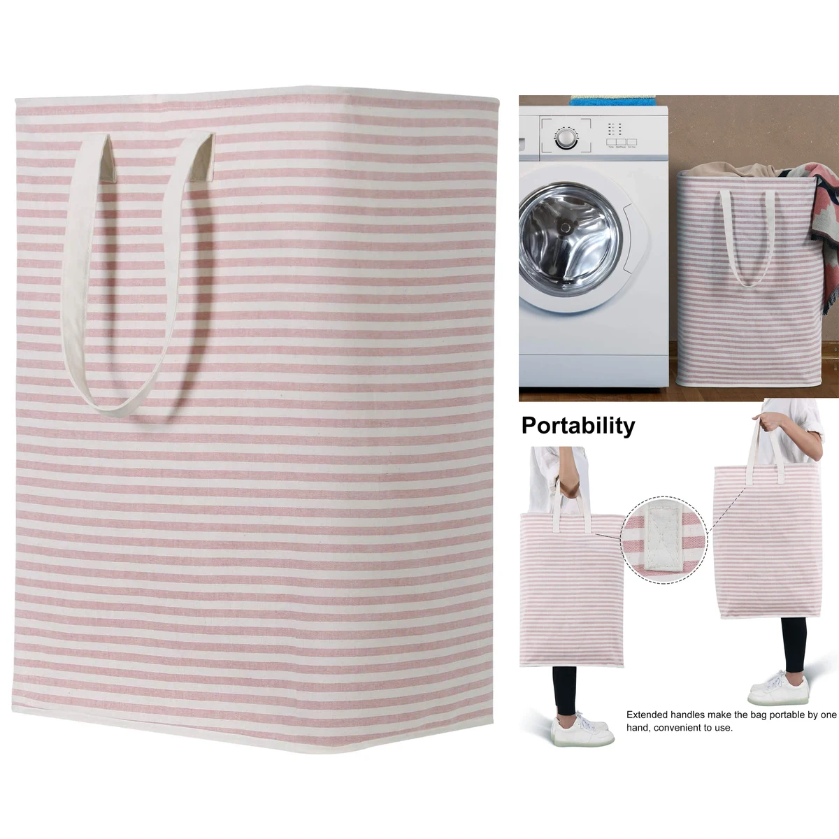 72L Freestanding Laundry Basket 1