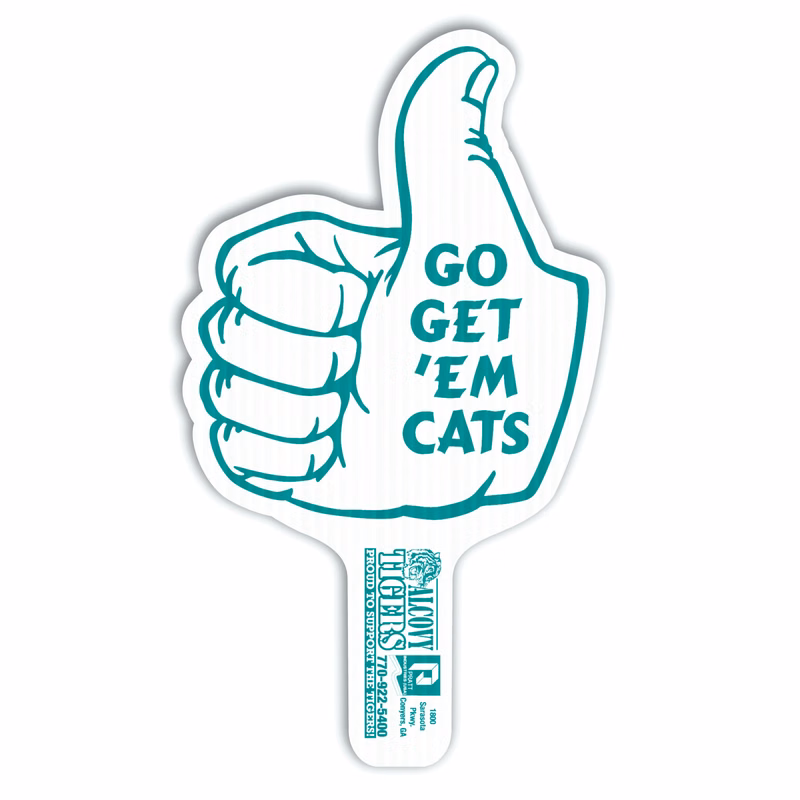 Thumbs Up Hand Fan, Screen Printed