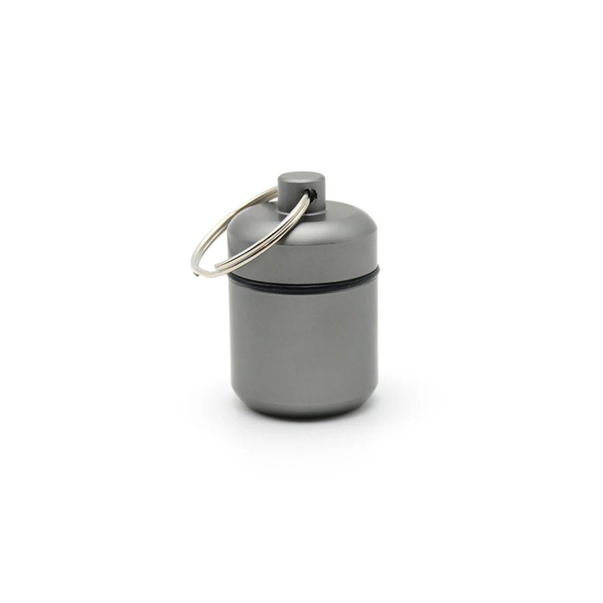Aluminum Pill Case Keychain 1.7" x 1.1" 1