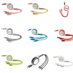 Retractable 3 In 1 Multi USB Charger Cable 1