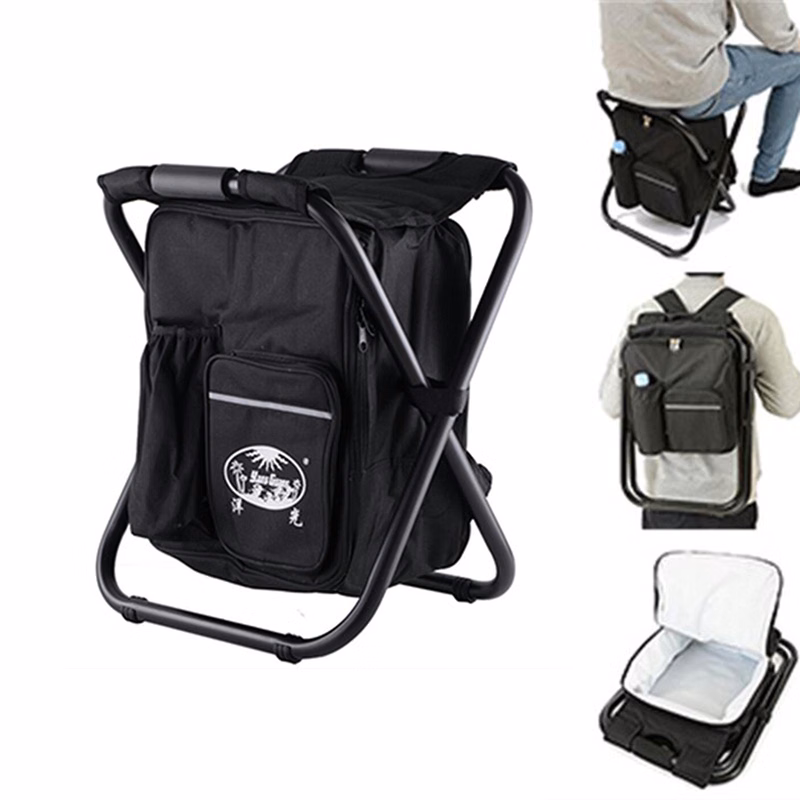 Folding Fabric Backpack Stool