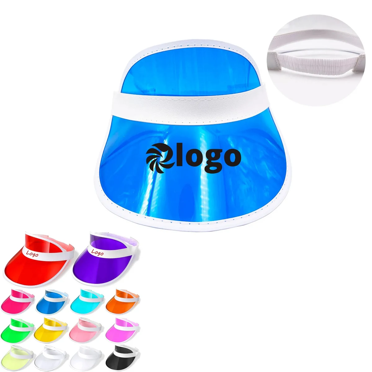 Pvc Sun Protection Visor Hat 1