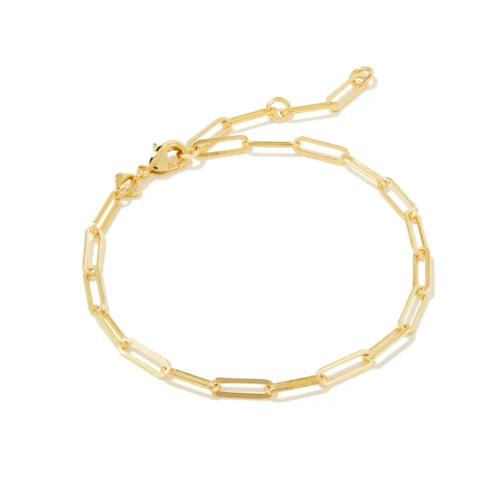 Kendra Scott Courtney Paperclip Bracelet in Gold 1