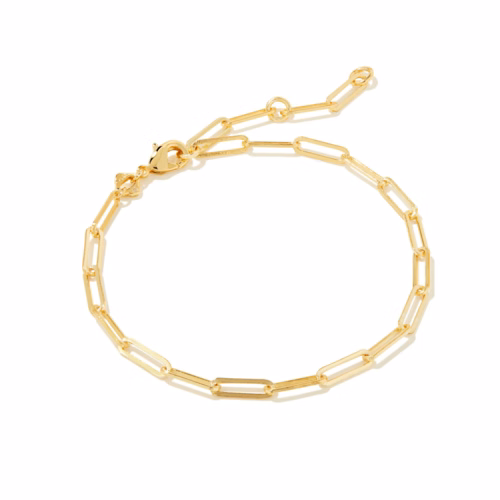 Kendra Scott Courtney Paperclip Bracelet in Gold