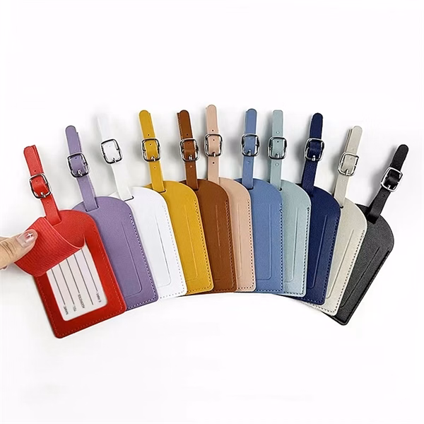 Faux Leather Luggage Tags for Suitcase Women