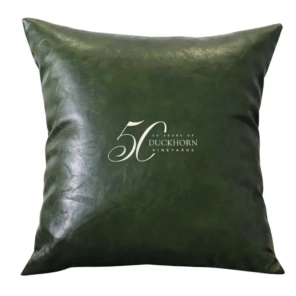 Premium Faux Leather Throw Pillow Cover 1