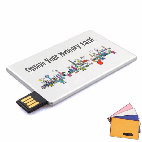Custom Metal Slide USB Memory Cards