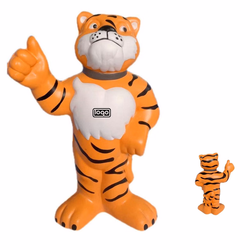 PU Foam Thumbs Up Tiger Mascot Stress Reliever Toy