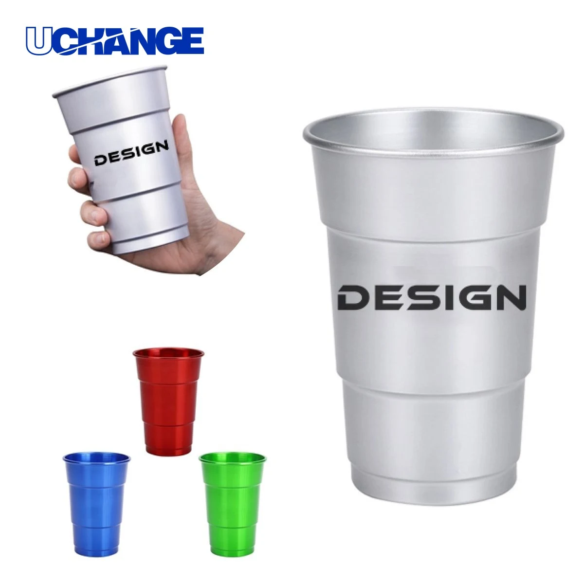 Custom Aluminum Drinking Cup Container (17oz) 1