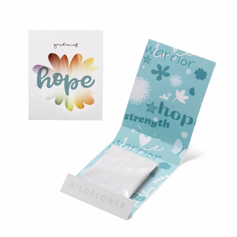 Teal Garden of Hope Matchbook