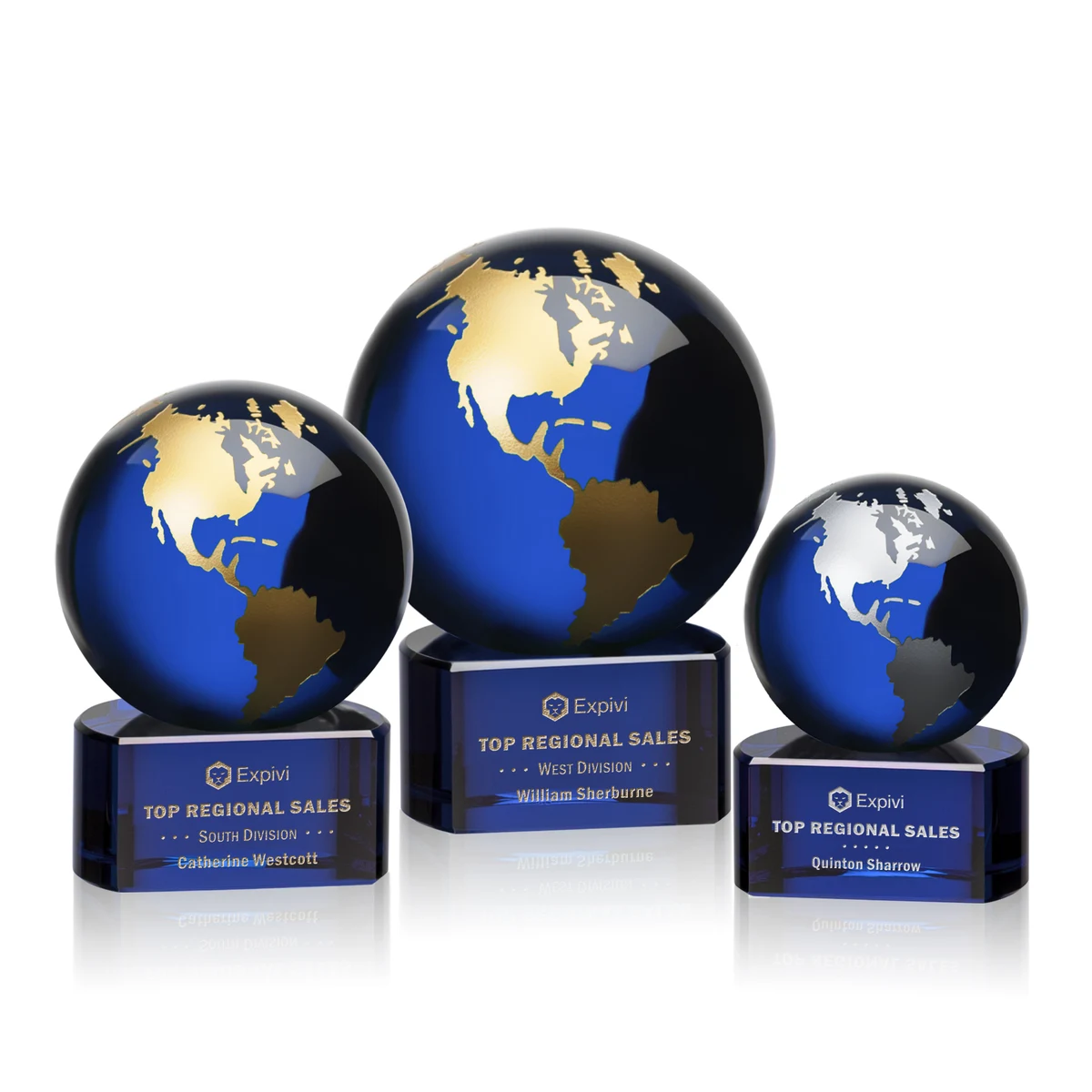 Marcana Globe Award - Blue/Gold 1