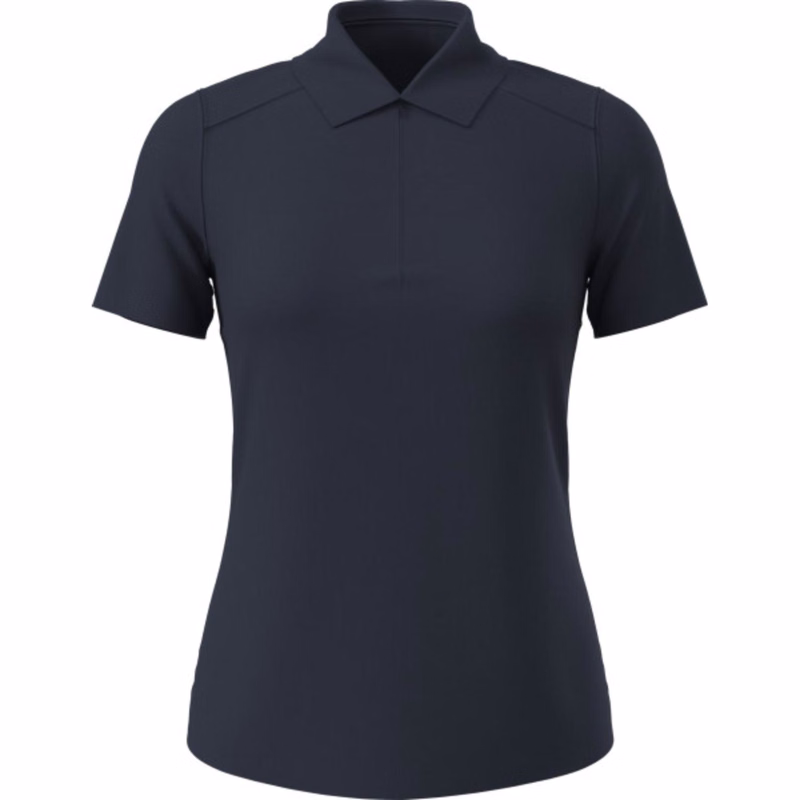 PGA TOUR® Moisture Wicking Women's Airflux Solid Mesh Golf Polo Shirt with Custom Logo