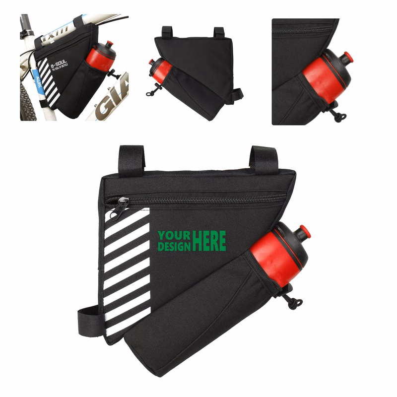 MOQ 50 Waterproof Bicycle Frame Triangle Bag for Storage and Hydration