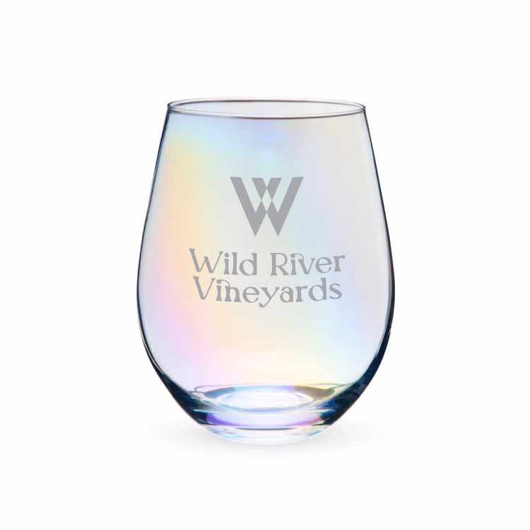 Twine Living® Luster Stemless Wine Glass, set of 2