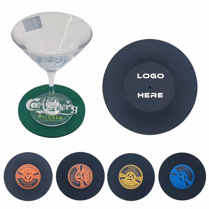 Retro Vinyl Record Disk Coaster